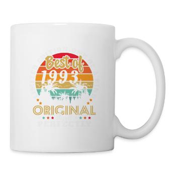 Born 1993 Birthday present 1993 - Mug - white - Right