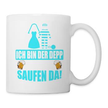 Junggesellenabschied Poltern Polterabend JGA - Tasse - Weiß - Rechts