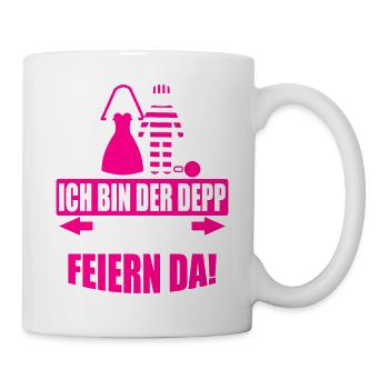 Junggesellenabschied Poltern Polterabend JGA - Tasse - Weiß - Rechts