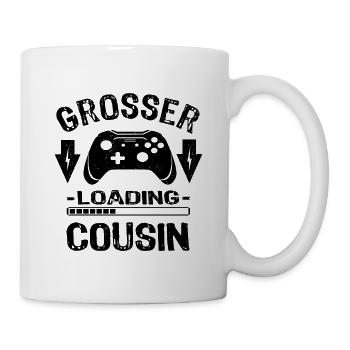 Ich Werde Großer Cousin Gamer bald Cousin - Tasse - Weiß - Rechts