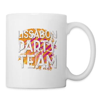 Équipe du parti de Lisbonne - Mug blanc - blanc - Droite