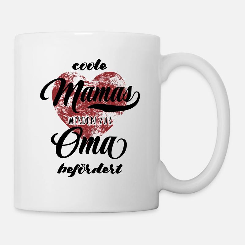 Coole Mamas werden zur Oma befördert - Spruch - Tasse - Weiß