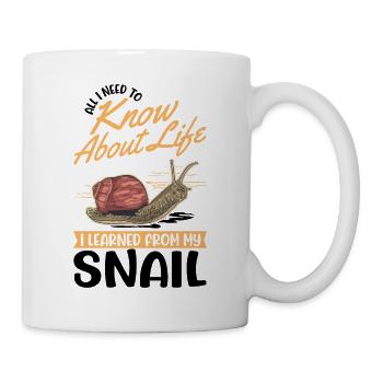 Snail Gift Vineyard Snail - Mug - white - Right