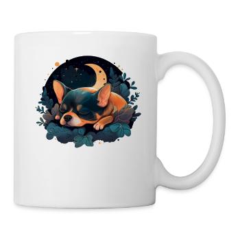 Chihuahua | Schlaf Nacht Pyjama Sonntag Niedlich - Tasse - Weiß - Rechts
