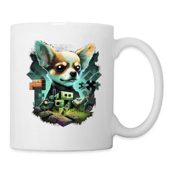 Chihuahua | Jeu Vidéo Amusant Gamer Comic Chien - Mug blanc - blanc - Droite