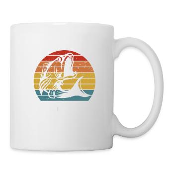 Né pour être une légende du fisching - Mug blanc - blanc - Droite
