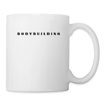 Bodybuilding Schriftzug - Tasse - Weiß - Rechts