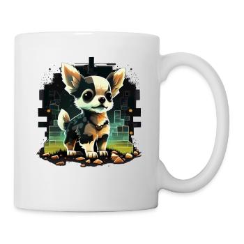 Chihuahua | Gaming Gamer Funny Comic Videogame - Mug - white - Right