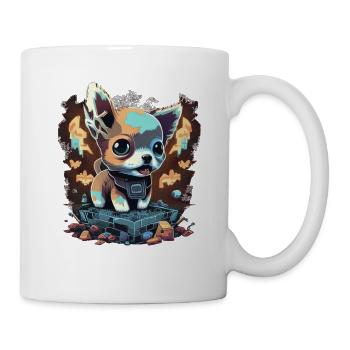 Chihuahua | Gaming Gamer Funny Comic Videogame - Mug - white - Right