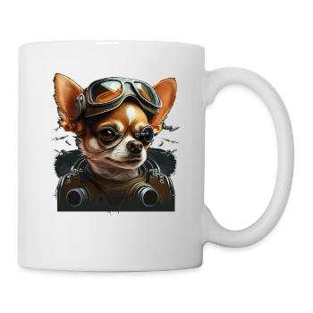 Chihuahua | Race Racing Car Funny Dog Mechanic - Mug - white - Right
