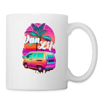 Van-Lifestyle-Stil - Camping - Tasse - Weiß - Rechts