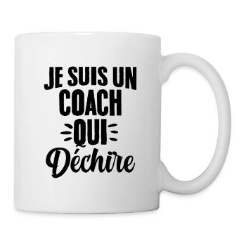 Ich bin ein Coach, der das Humorgeschenk zerreißt - Tasse - Weiß - Rechts