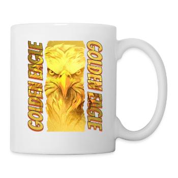 Eagle Head Gold Bird of Prey Bird Animal Nature - Mug - white - Right
