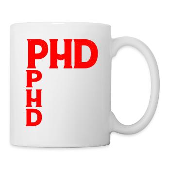 Phd Pursuing Her Dreams 8 - Tasse - Weiß - Rechts