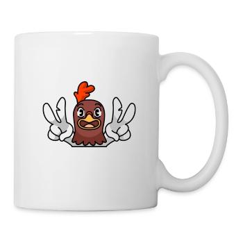 Papa Poule Papa Cool Fête des Pères Cadeau Papa - Mug blanc - blanc - Droite