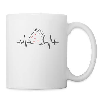 Wassermelone Herzschlag - Tasse - Weiß - Rechts
