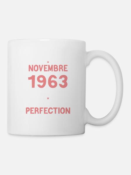 Geburtstagsgeschenk November 1963 60 Jahre - Tasse - Weiß