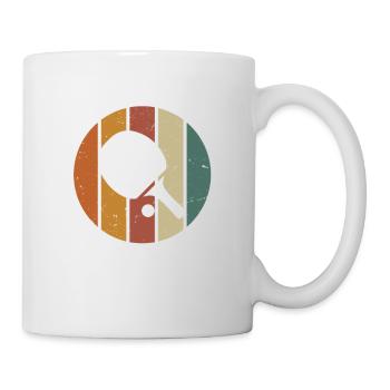 Tennis de Table Rétro Vintage - Mug blanc - blanc - Droite
