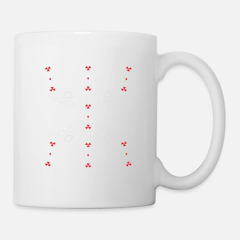 MOTIFS DES TAPIS KABYLE AMAZIGH - Mug blanc - blanc