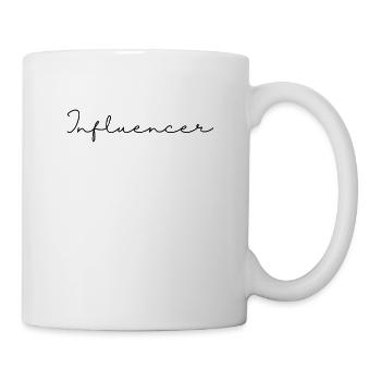Influencer Frauen Männer Internet Social Media - Tasse - Weiß - Rechts