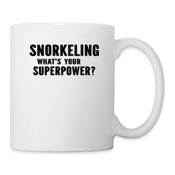 Snorkeling What's Your Superpower? Snorkeling Snor - Mug - white - Right