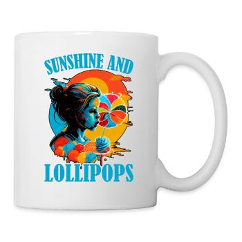 Soleil et sucettes 6 - Mug blanc - blanc - Droite