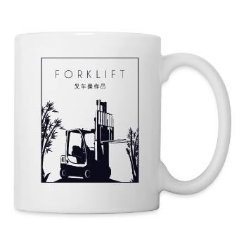 Forklift Chinese Hanzi Telehandler Forklift - Mug - white - Right