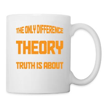 The Only Difference Between A Conspiracy 11 - Tasse - Weiß - Rechts