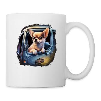 Chihuahua | Polizei Polizist Polizistin Hut - Tasse - Weiß - Rechts