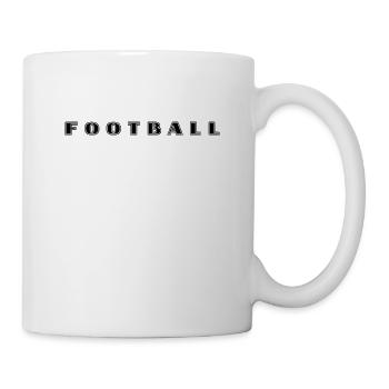 Football Schriftzug - Tasse - Weiß - Rechts