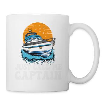 Appelez-moi simplement Captain Pontoon King Motorboating - Mug blanc - blanc - Droite