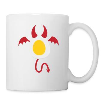 Funny Halloween Devil Egg Food Lover Spooky - Mug - white - Right