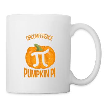 Kürbiskuchen Mathe Lustig Halloween Party Thanks - Tasse - Weiß - Rechts