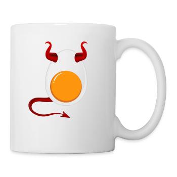 Drôle Halloween Devil Egg Food Lover Spooky - Mug blanc - blanc - Droite