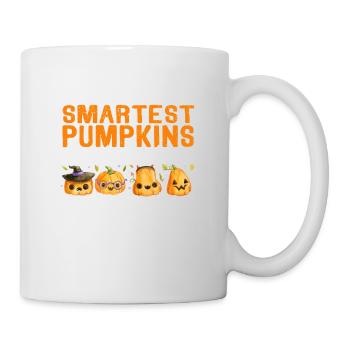 I teach the smartest pumpkins in the patch - Mug - white - Right