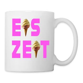 Eiszeit rosa - Tasse - Weiß - Rechts
