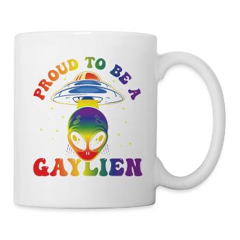 Gender Lesbian, Gay, Trans, Queer Rainbow - Mug - white - Right