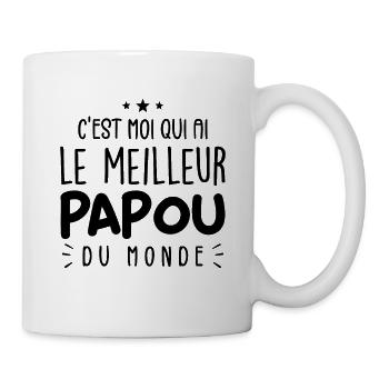 Le Meilleur Papou du Monde - Mug blanc - blanc - Droite