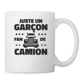 Enfant Camion - Mug blanc - blanc - Droite