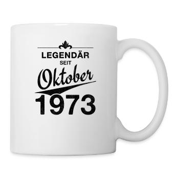 50e anniversaire Légendaire Octobre 1973 Volume 73 - Mug blanc - blanc - Droite