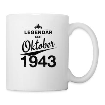 80th Birthday Legendary October 1943 Volume 43 - Mug - white - Right