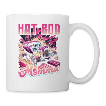 Hot Rod Momma, Muscle Car Womens Hot Rod - Tasse - Weiß - Rechts