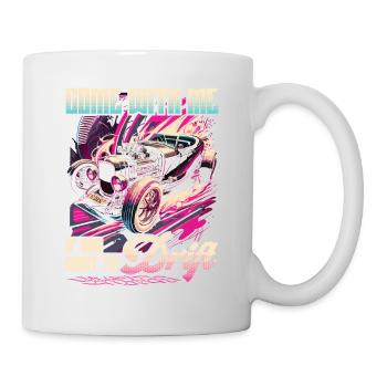 Citation Hot Rod Drift, Retro Muscle Car Womens Hot - Mug blanc - blanc - Droite