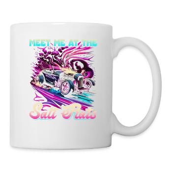 Hot Rod, citation de Bonneville Salt Flats, femme chaude - Mug blanc - blanc - Droite
