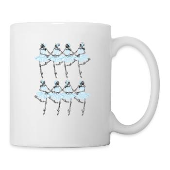 Skelett Ballerinas Ballett Tanz Lustige Halloween - Tasse - Weiß - Rechts