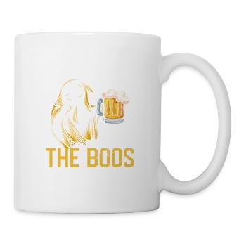 Ich bin nur wegen der Buhrufe hier Lustiges - Tasse - Weiß - Rechts