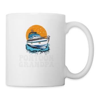 Ponton Papy Fête des Pères Bateau à moteur - Mug blanc - blanc - Droite