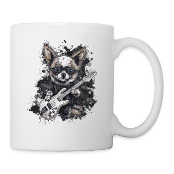 Chihuahua | Aloha Ukulélé Hawaï Guitare Chien - Mug blanc - blanc - Droite