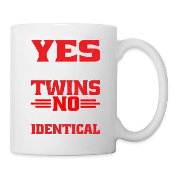 Yes, We Are Twins, No, We Are Not Identical 9 - Tasse - Weiß - Rechts