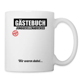 Junggesellenabschied Polterabend JGA Männer - Tasse - Weiß - Rechts